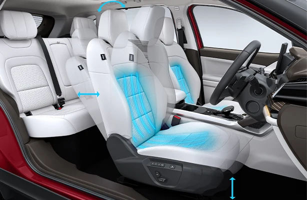 6-Way Powered Driver Seat with Memory Presets and Automatic Welcome Retract Assist