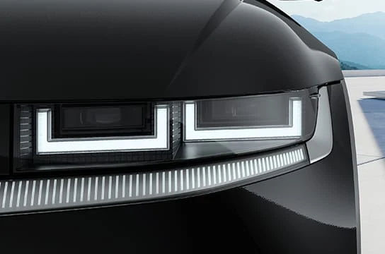 Signature Parametric Pixel LED Headlamps with Clamshell Aerodynamic Hood