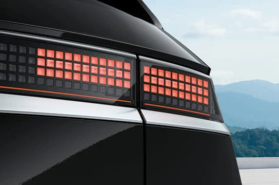 Parametric Pixel LED Tail Lights & Integrated Active Rear Aerodynamic Spoiler