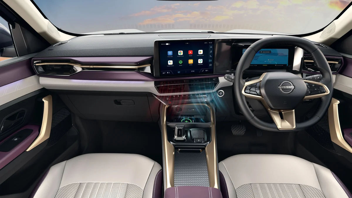 Tri-Tone Burgundy Beige & Rose Gold Leather Cockpit