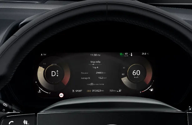 26.03 cm (10.25-inch) High-Definition Digital Instrument Cluster with Full Screen Navigation Map View