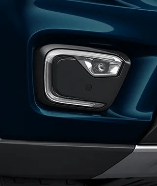 LED Projector Fog Lamps with Integrated C-Shaped LED Daytime Running Lights (DRLs)