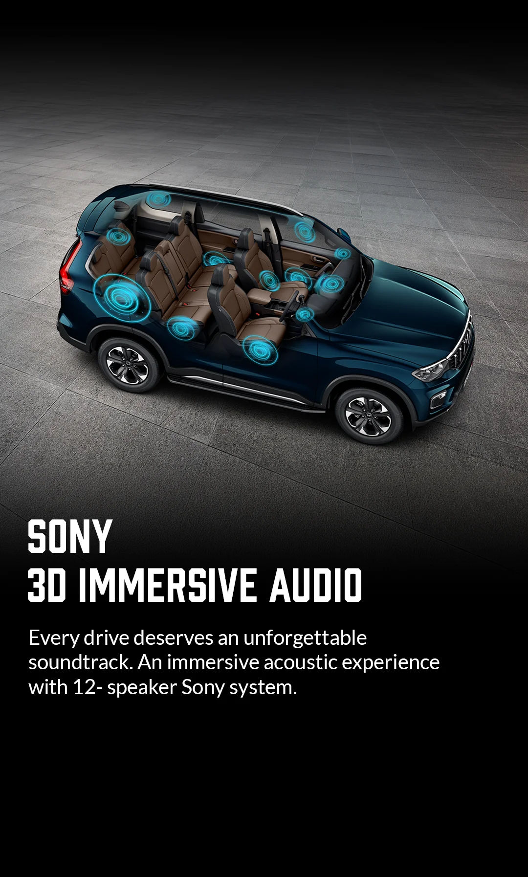 Sony 12-Speaker 3D Immersive Spatial Audio System with Dual Subwoofers & Roof-Mounted Speakers