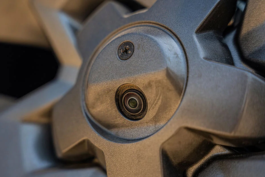 Rear Parking Assist Camera with Dynamic Guidelines & Rugged Ultrasonic Sensors