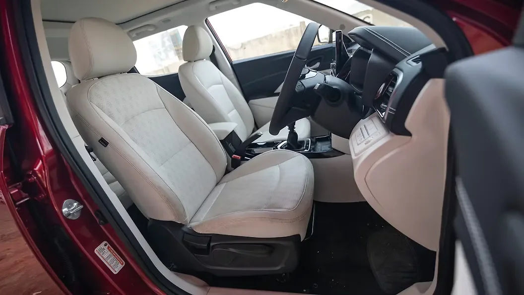 Ergonomic Front Bucket Seats with Dual-Tone Leatherette