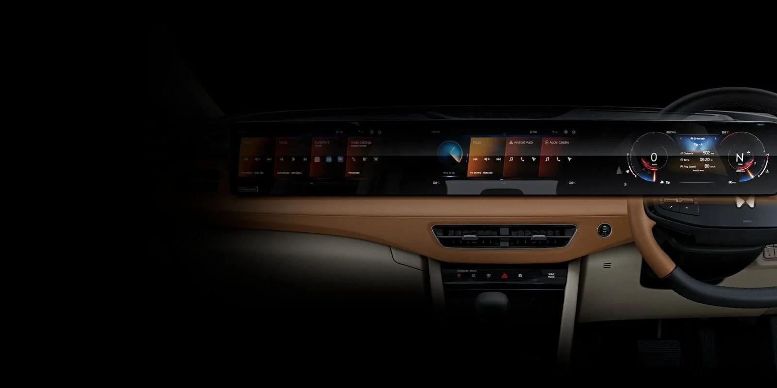 Coast-to-Coast 31.2 cm High-Definition Triple Screen Panoramic Cockpit Display System