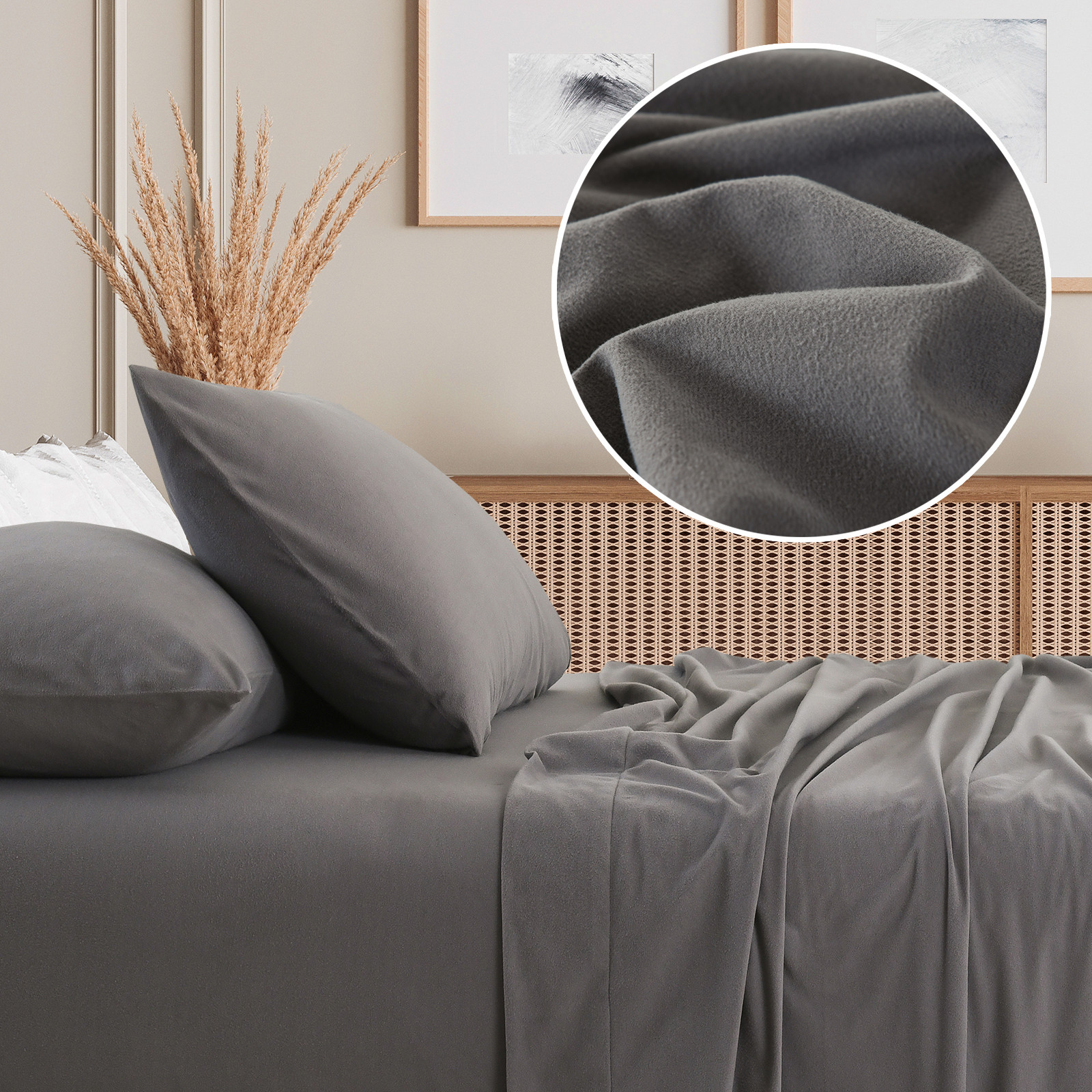 Royal Comfort Fleece Flannel Sheet Set Ultra Soft Warm Winter Thermal Bedding - Picture 12 of 40