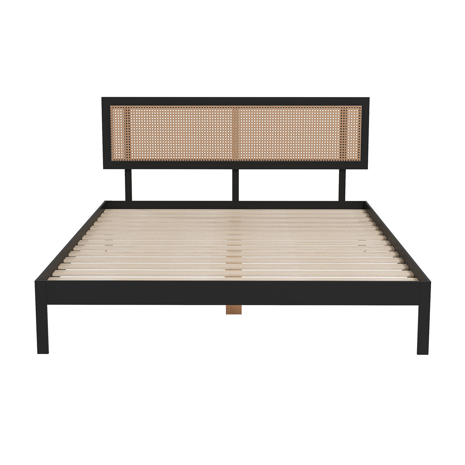 Casa Decor Tulum Platform Bed Rattan Bed Head Solid Wooden Frame - Picture 17 of 21