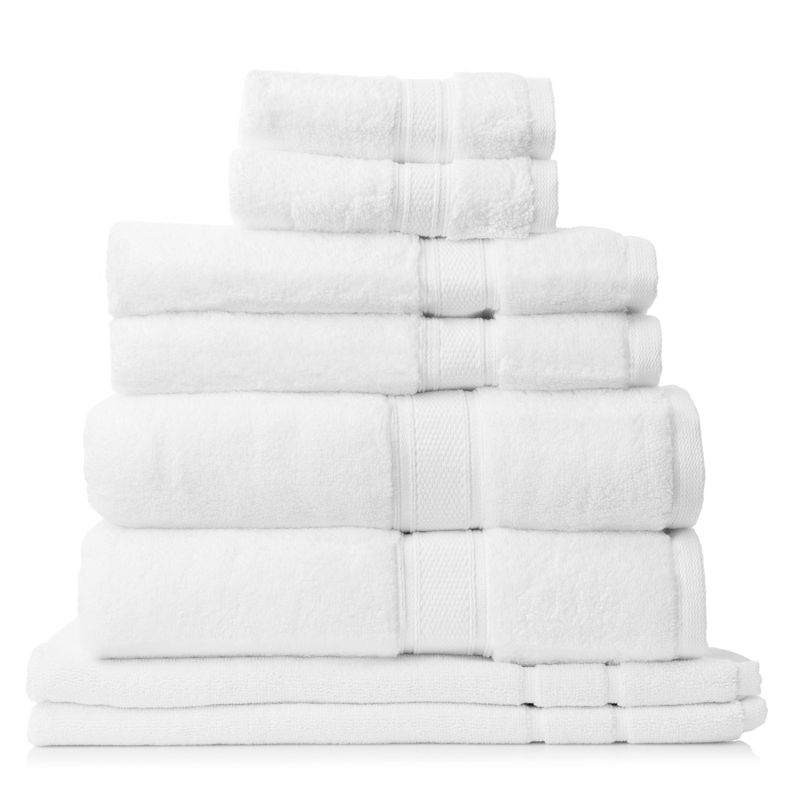 Royal Comfort Towel 8 Piece Set 100% Cotton Zero Twist Luxury Plush Soft - Picture 61 of 70