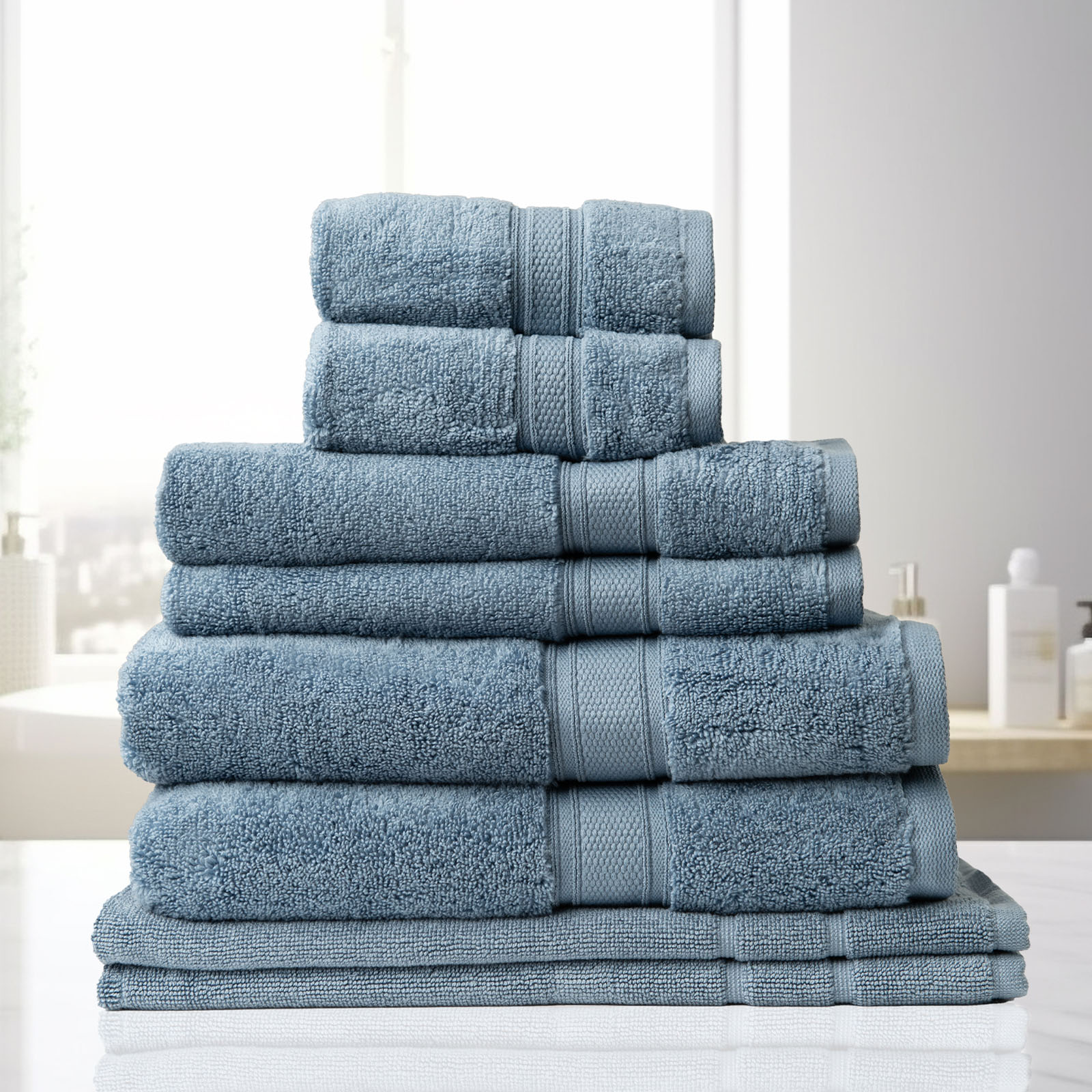 Royal Comfort Towel 8 Piece Set 100% Cotton Zero Twist Luxury Plush Soft - Picture 22 of 70