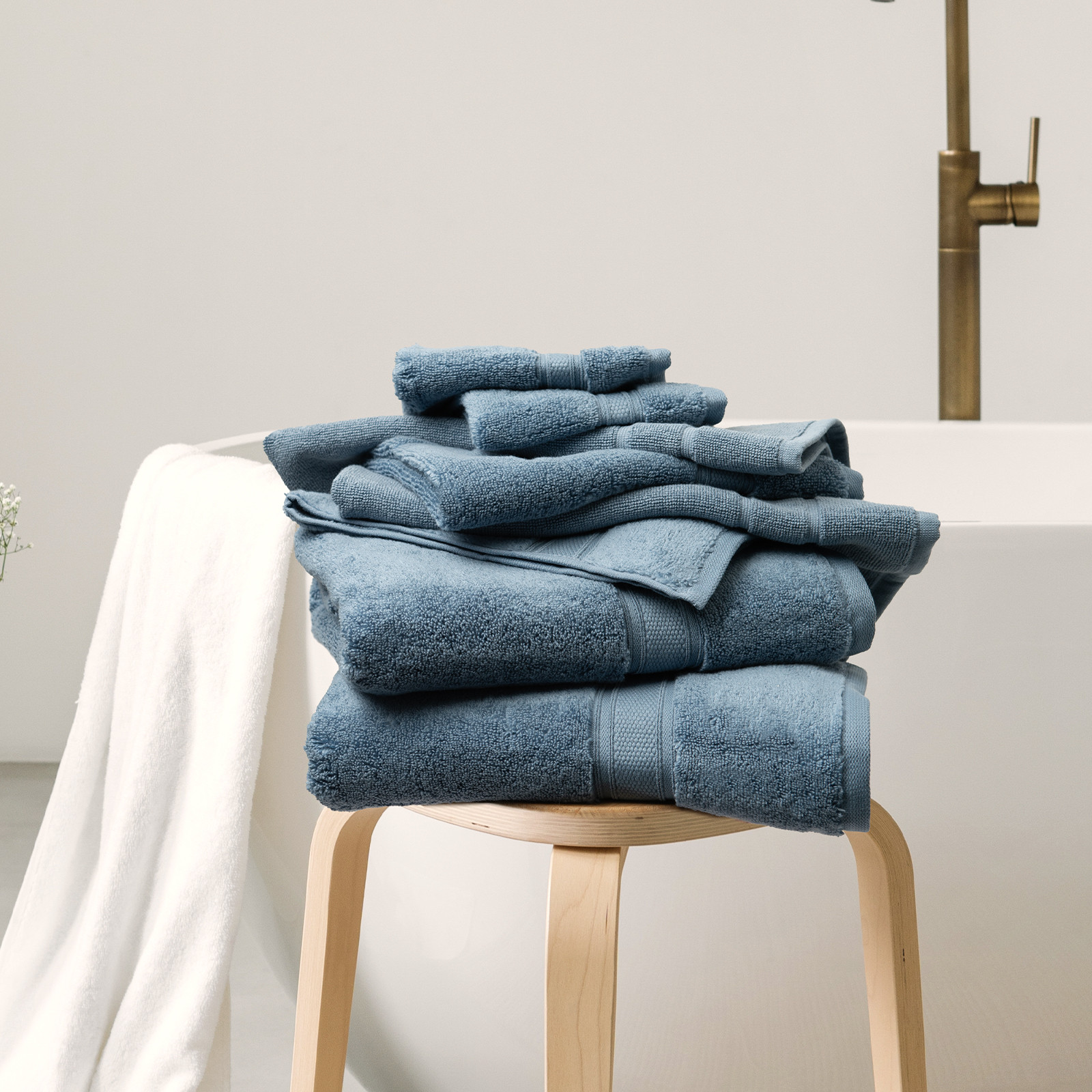 Royal Comfort Towel 8 Piece Set 100% Cotton Zero Twist Luxury Plush Soft - Picture 23 of 70