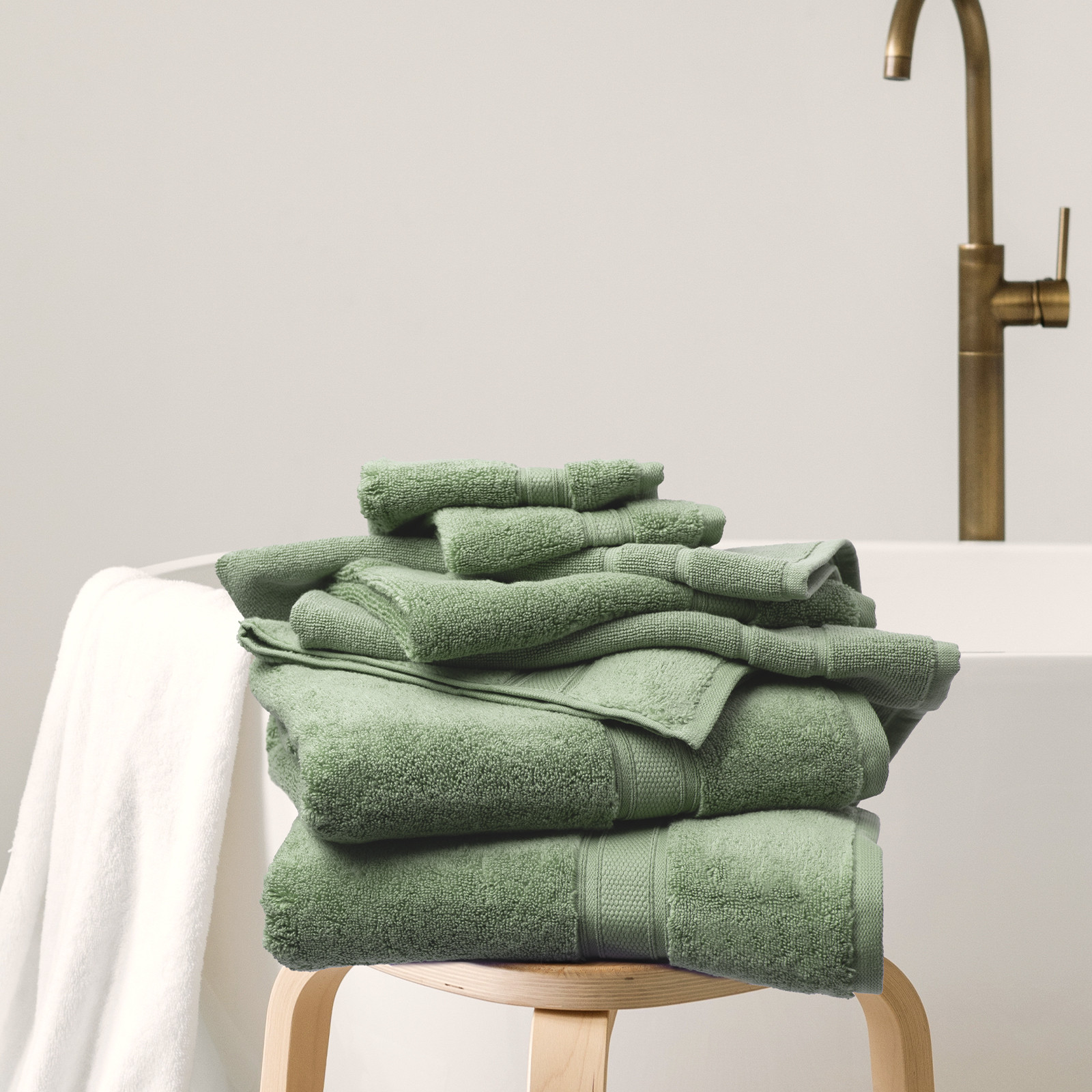 Royal Comfort Towel 8 Piece Set 100% Cotton Zero Twist Luxury Plush Soft - Picture 53 of 70