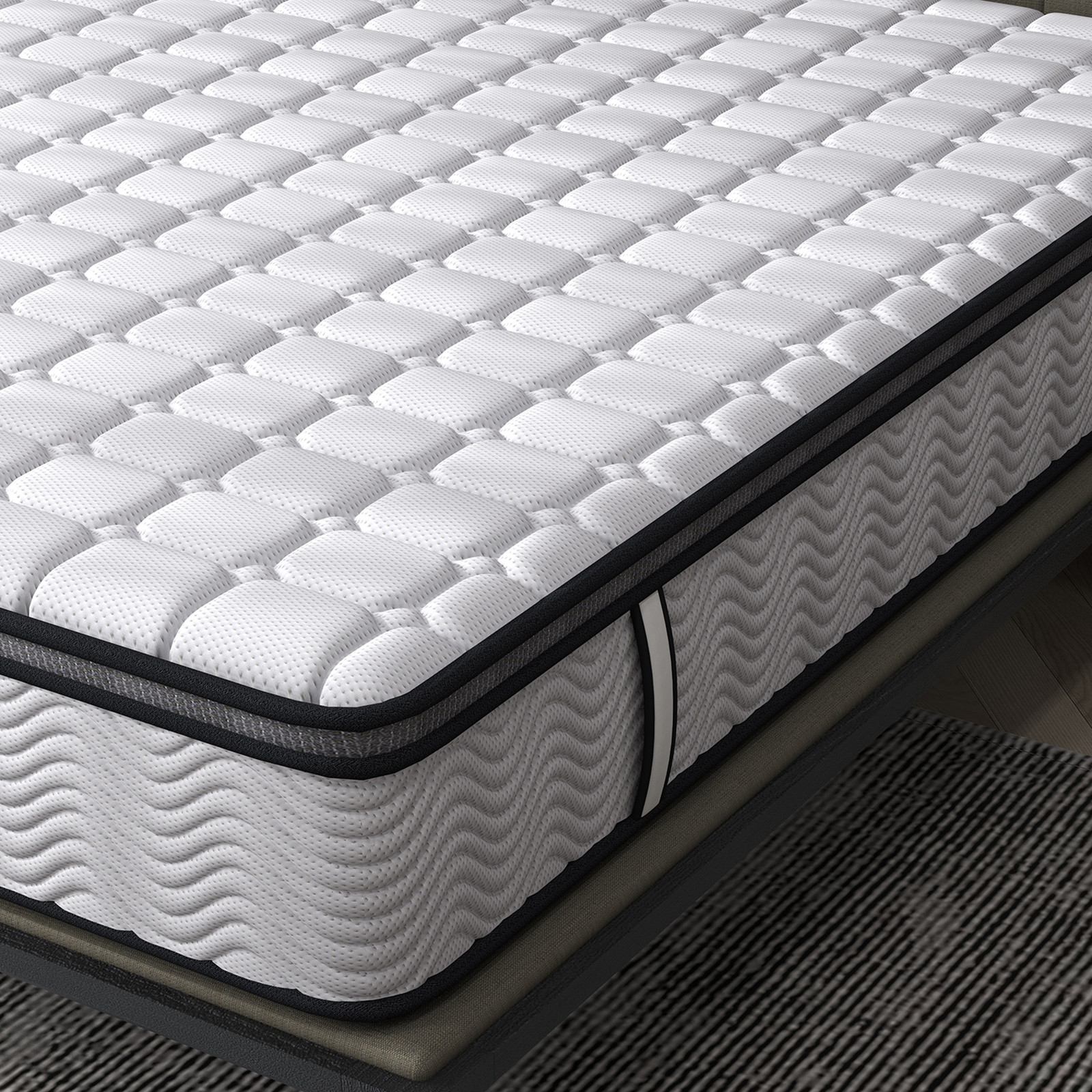 Ergopedic Mattress 5 Zone Latex Pocket Spring Mattress In A Box 30cm - Picture 12 of 44