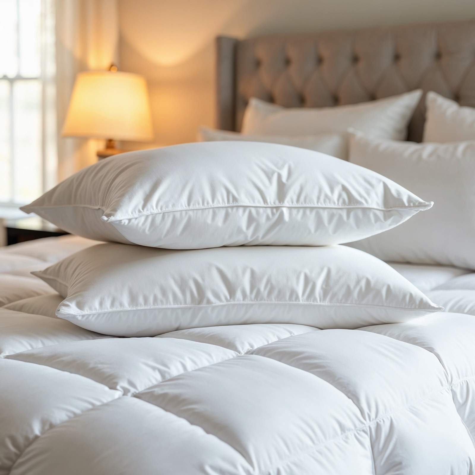 50% Duck Feather & 50% Duck Down Quilt 500GSM + Duck Pillows Twin Pack Combo - Picture 33 of 40