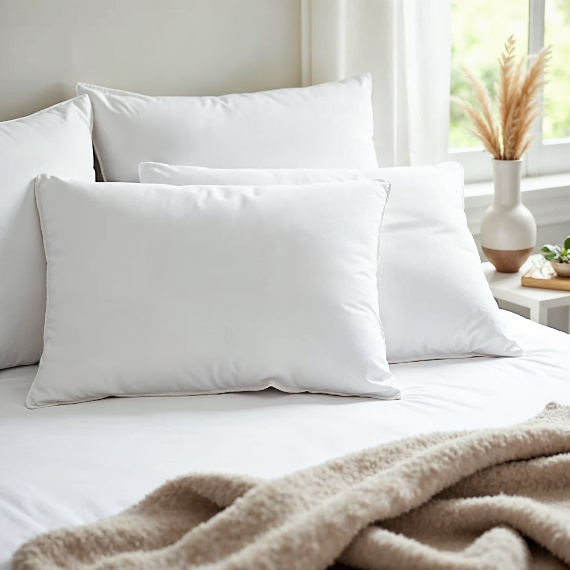 50% Duck Feather & 50% Duck Down Quilt 500GSM + Duck Pillows Twin Pack Combo - Picture 15 of 40