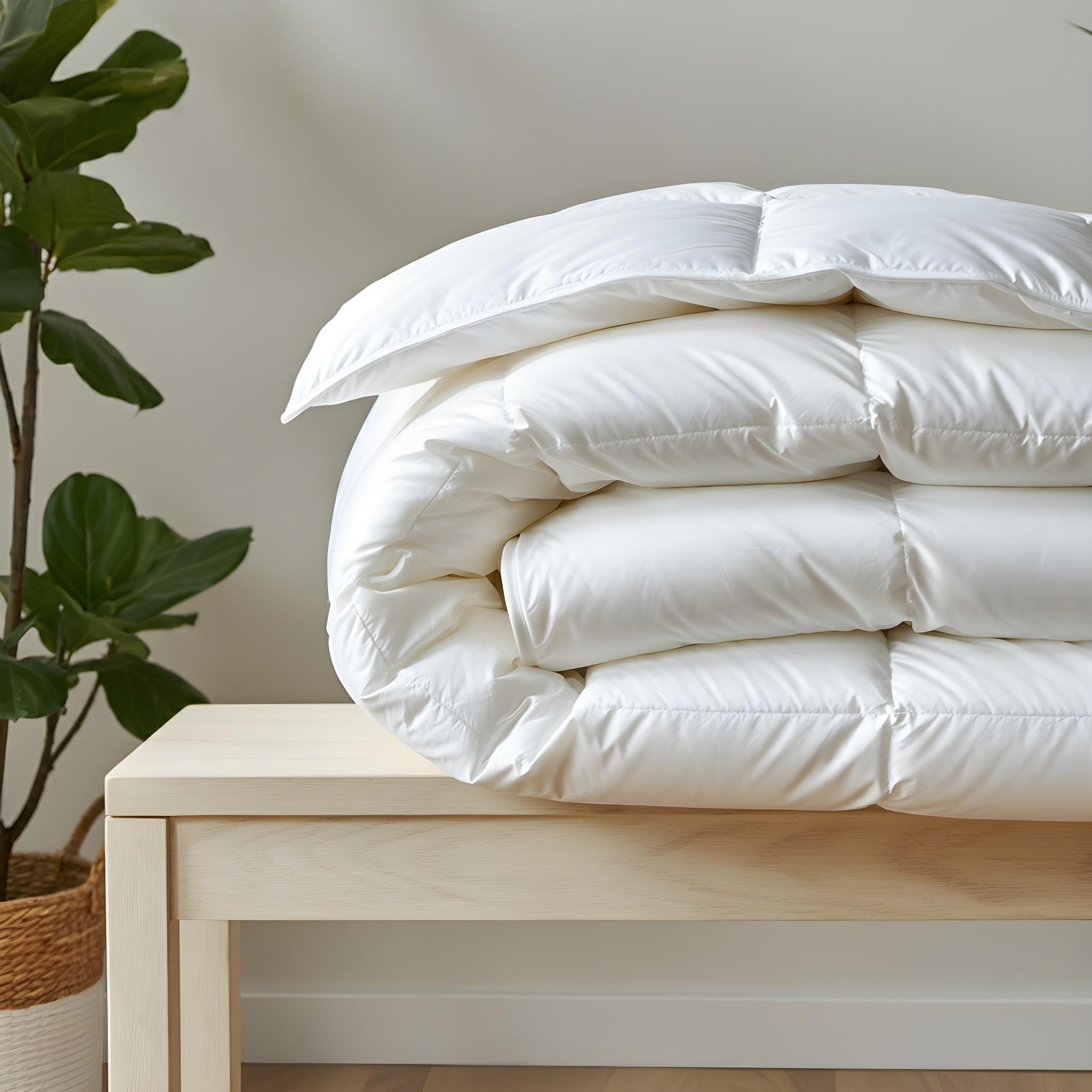 50% Duck Feather & 50% Duck Down Quilt 500GSM + Duck Pillows Twin Pack Combo - Picture 16 of 40