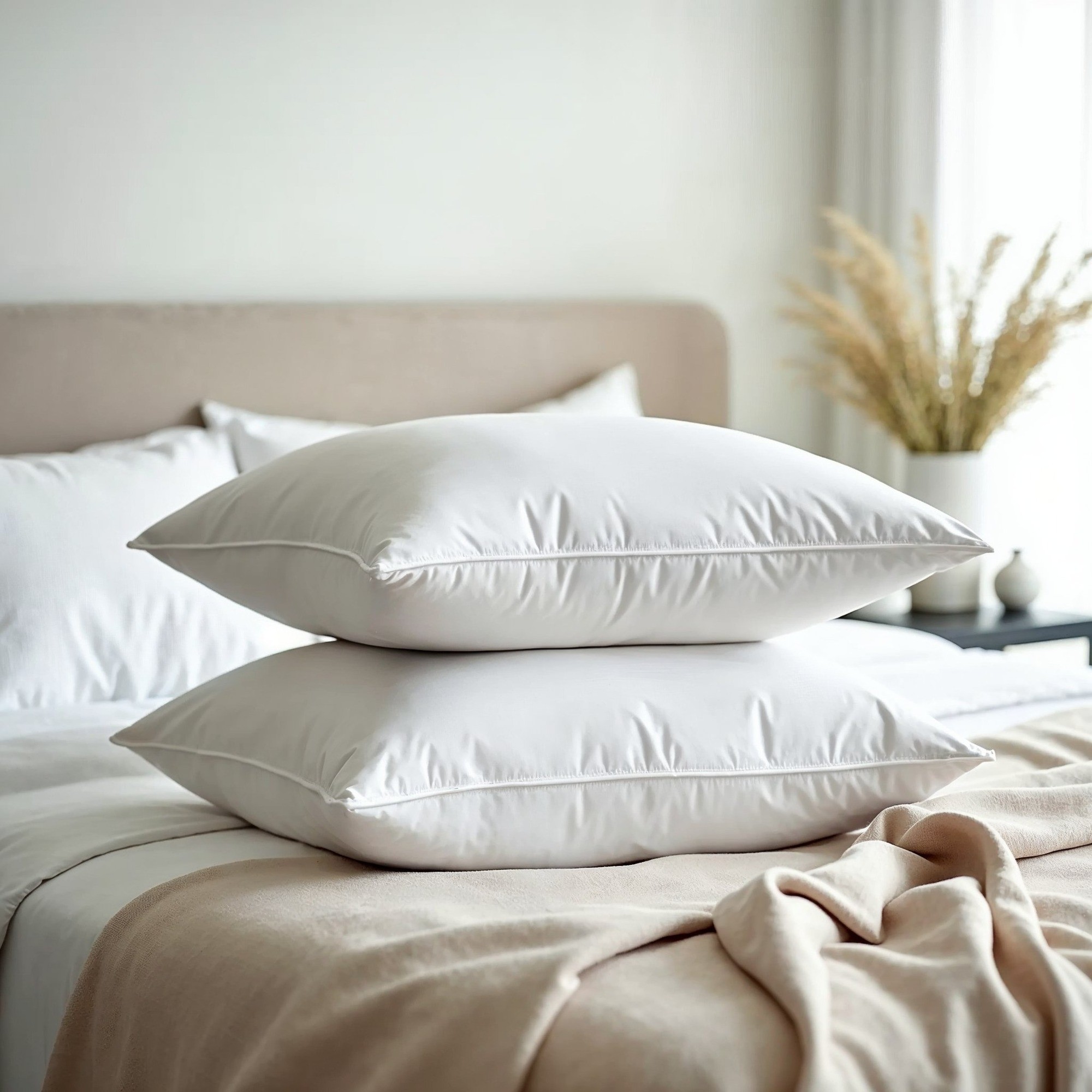 50% Duck Feather & 50% Duck Down Quilt 500GSM + Duck Pillows Twin Pack Combo - Picture 27 of 40
