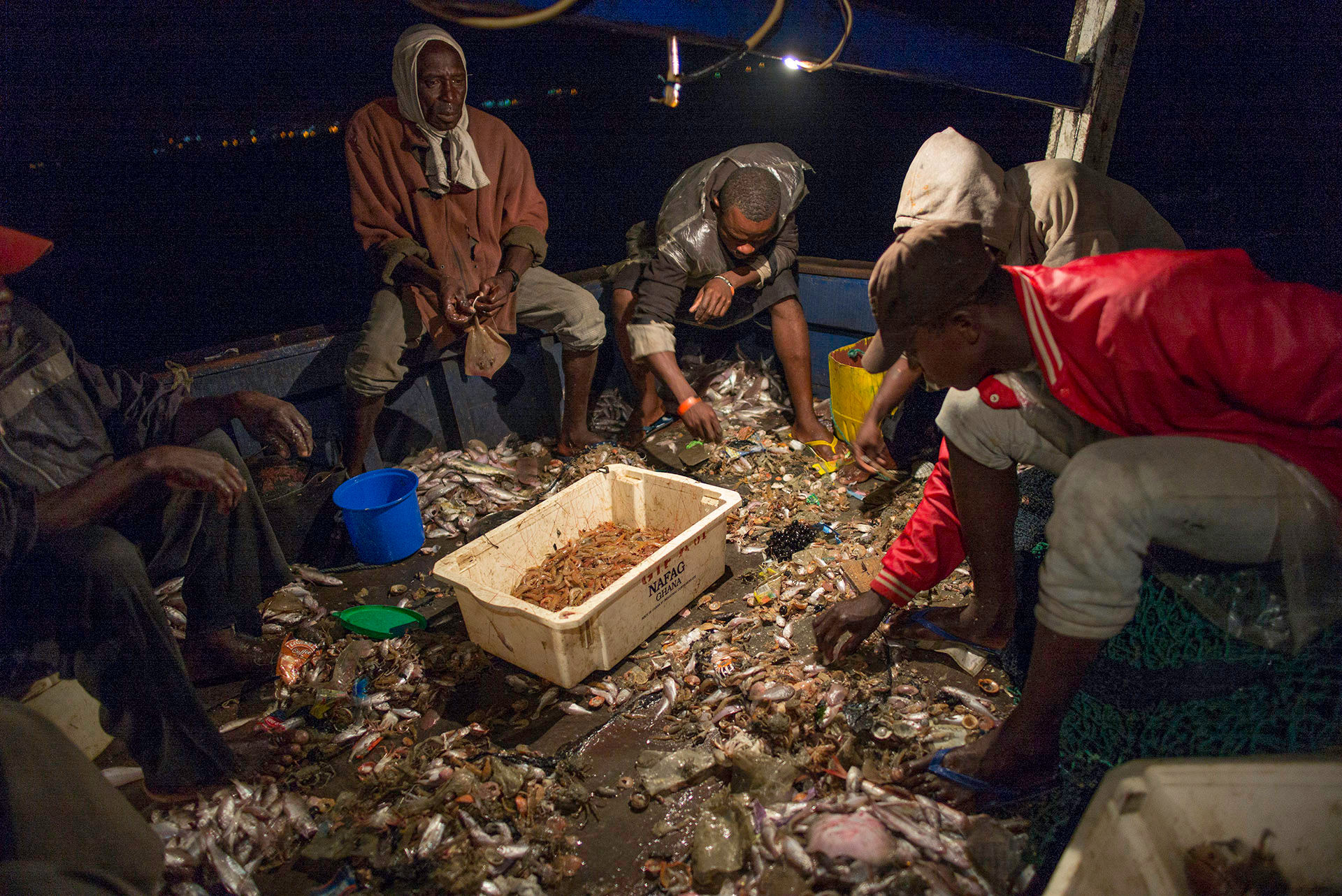 Sorting the Catch, Inshore Trawler, Elmina