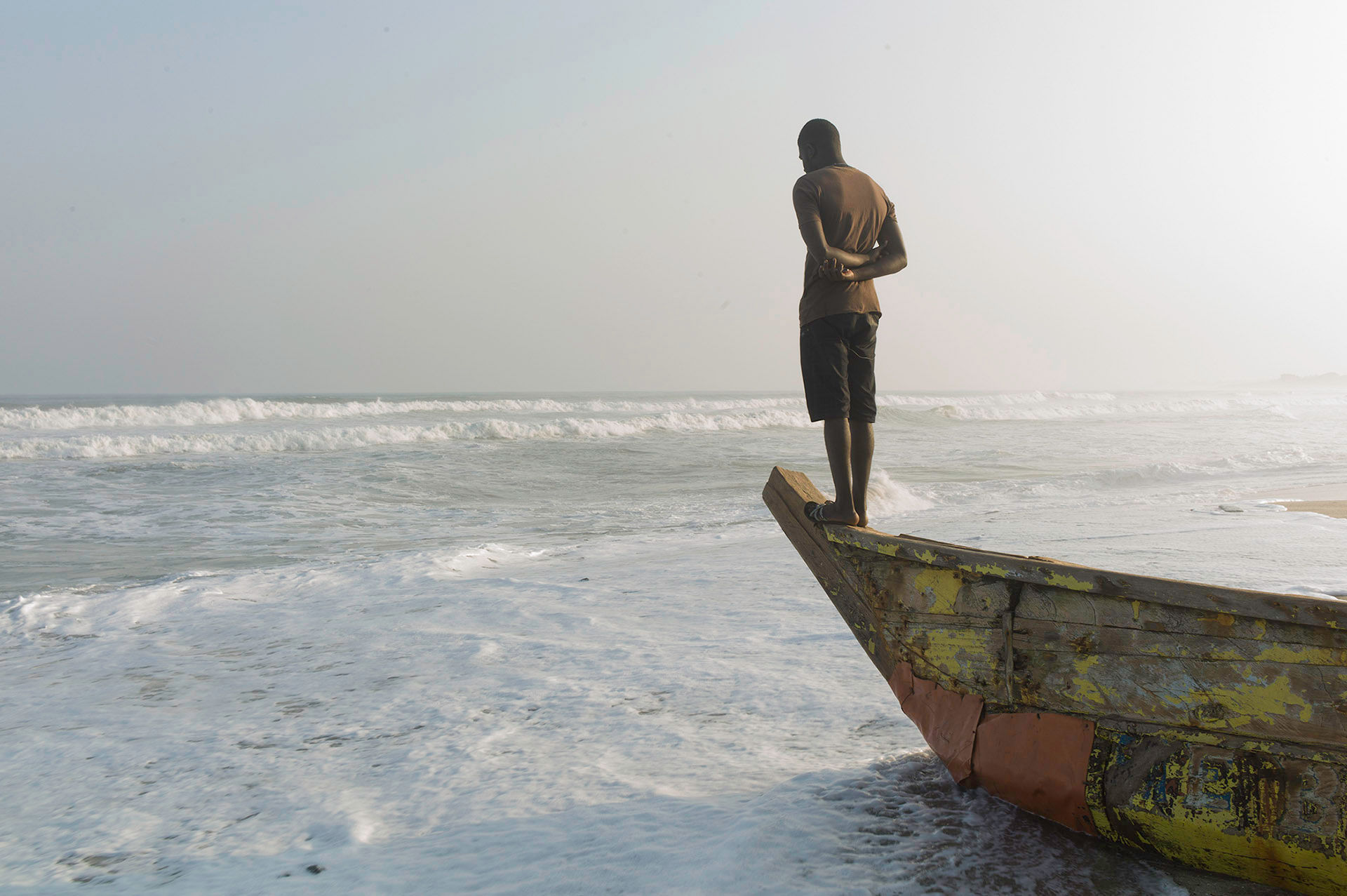 Man on Prow, Accra