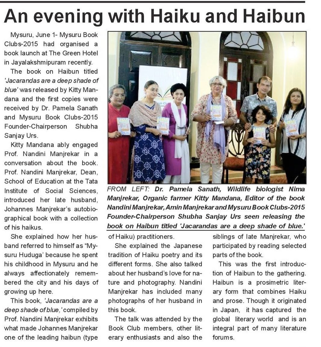 Mysore Book Clubs in the news — 20