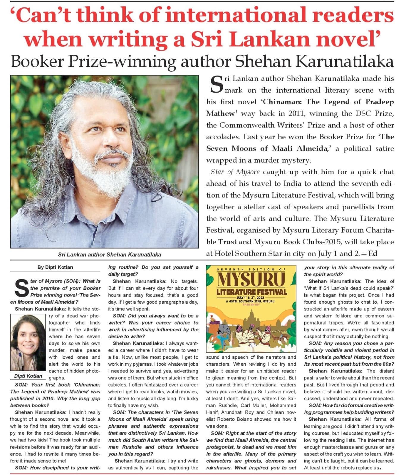 Mysore Book Clubs in the news — 23