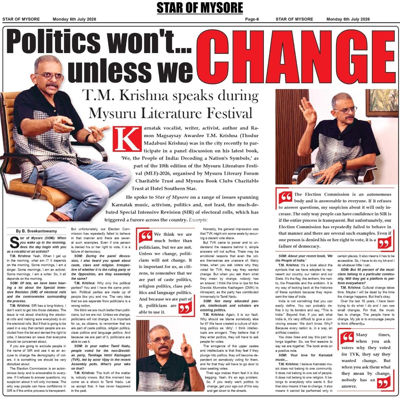 Mysuru Book Clubs in the news