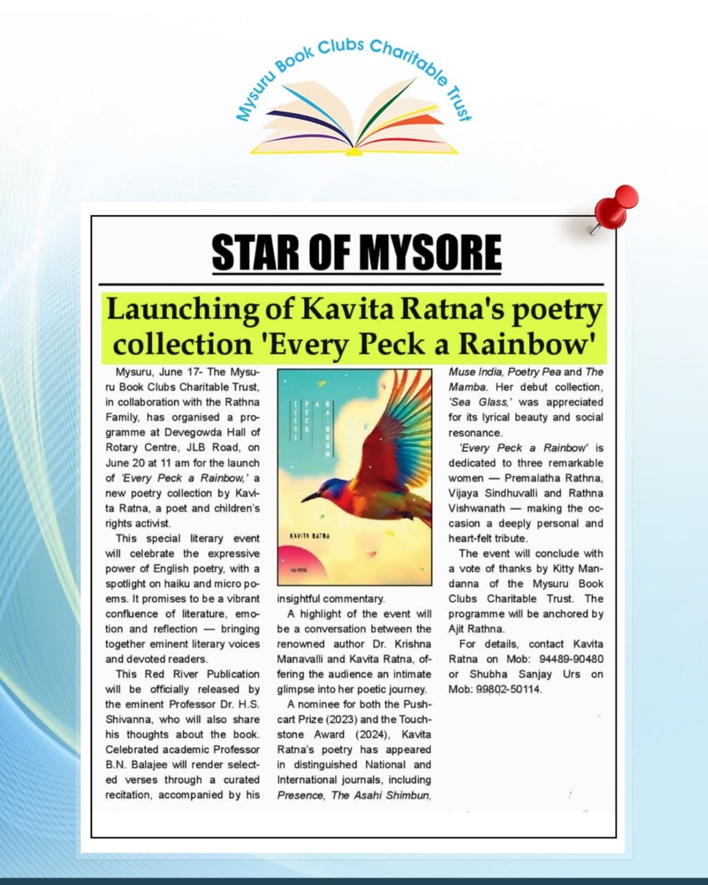 Mysore Book Clubs in the news — 27