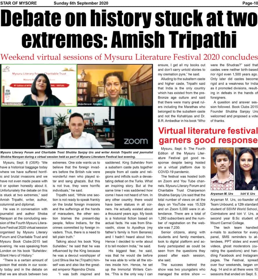 Mysuru Book Clubs in the news