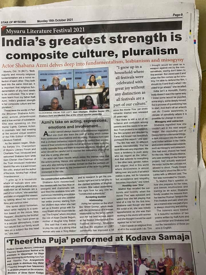 Mysuru Book Clubs in the news