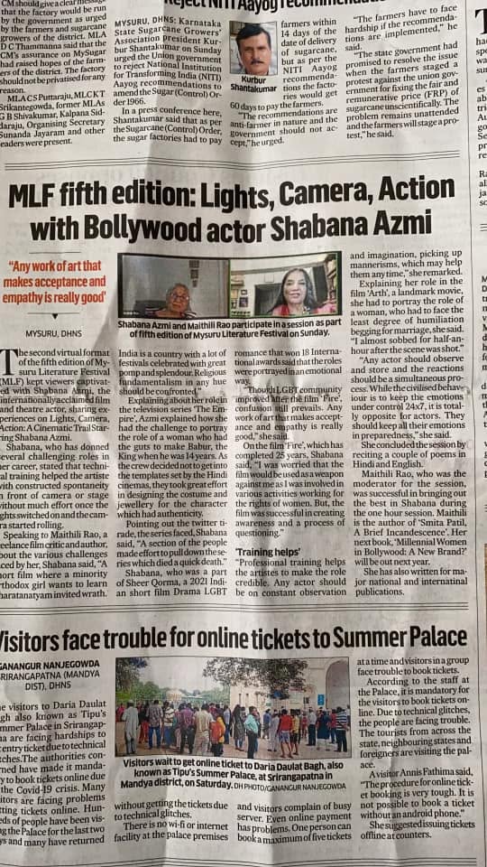 Mysuru Book Clubs in the news