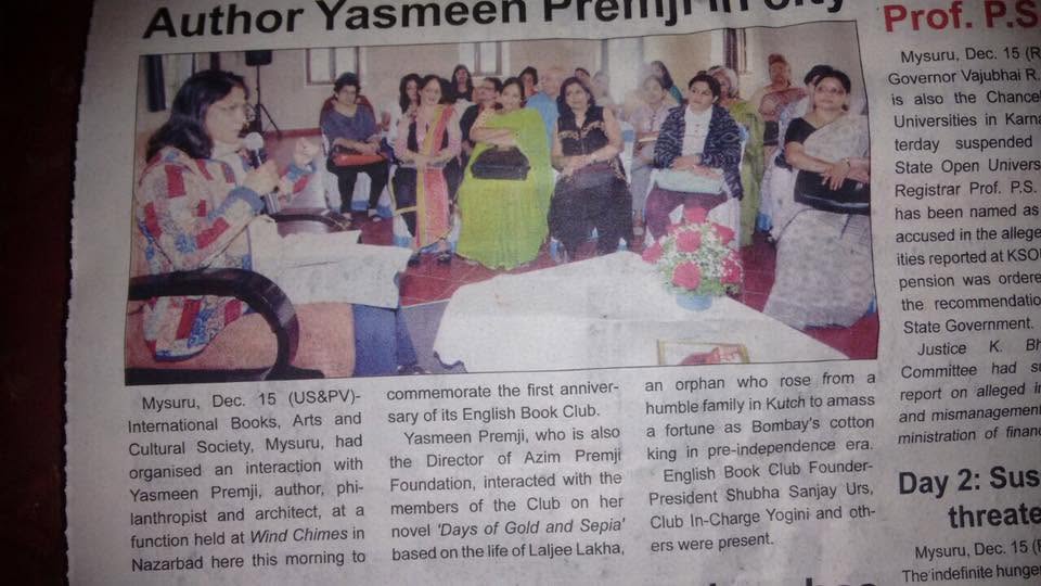 Mysuru Book Clubs in the news