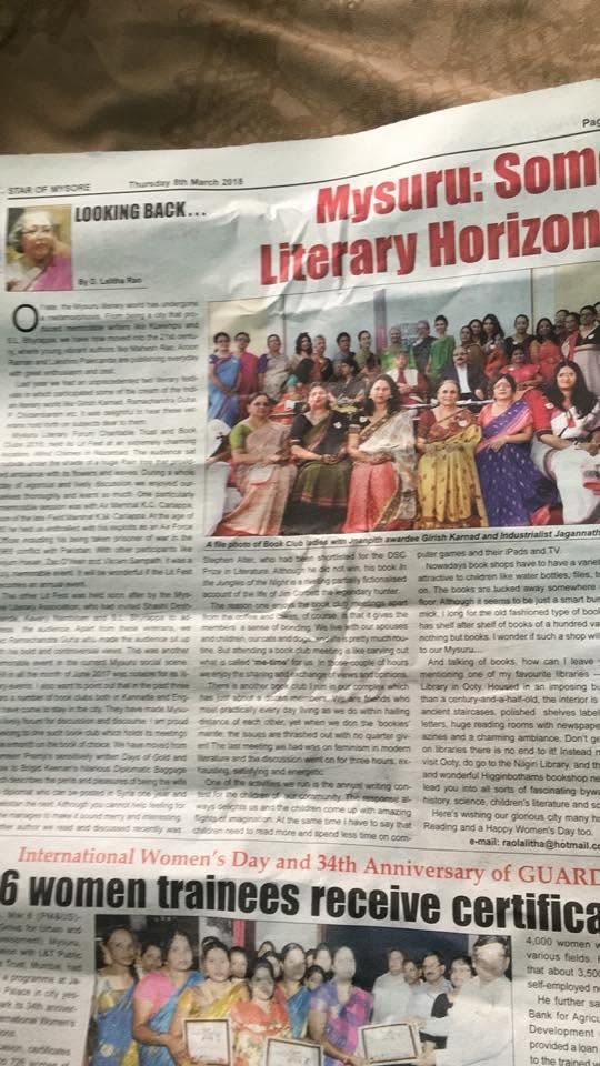 Mysuru Book Clubs in the news