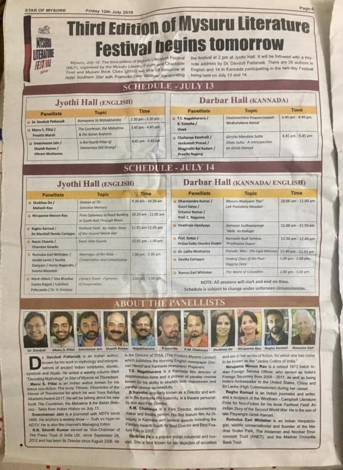 Mysuru Book Clubs in the news