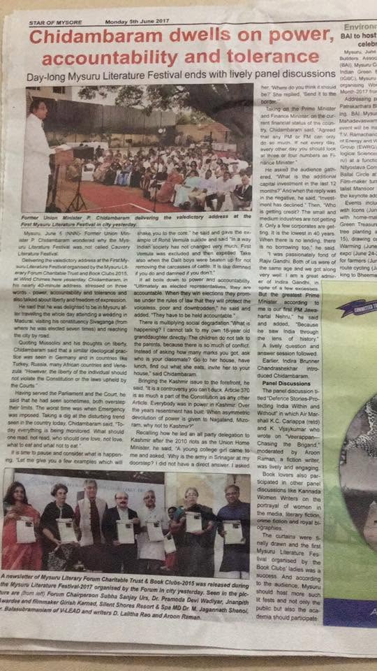 Mysuru Book Clubs in the news
