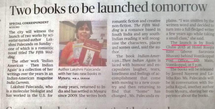 Mysuru Book Clubs in the news