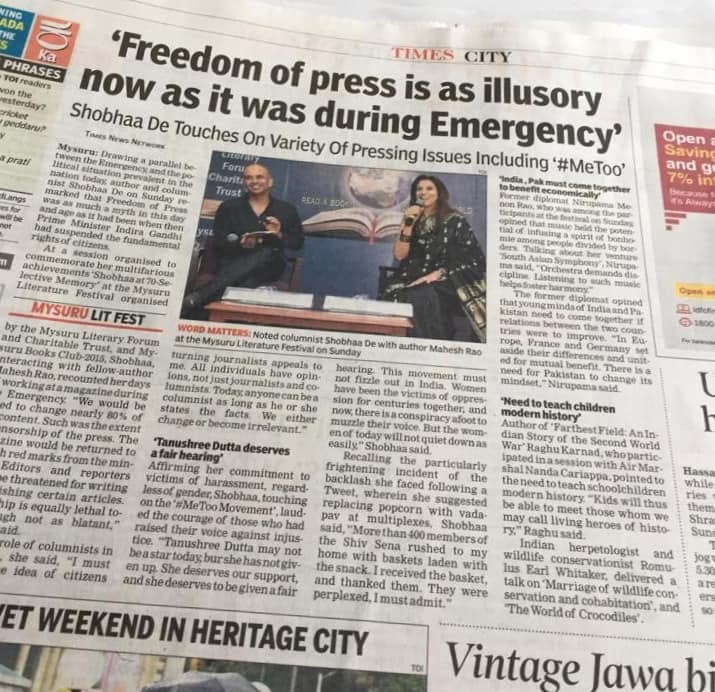 Mysuru Book Clubs in the news