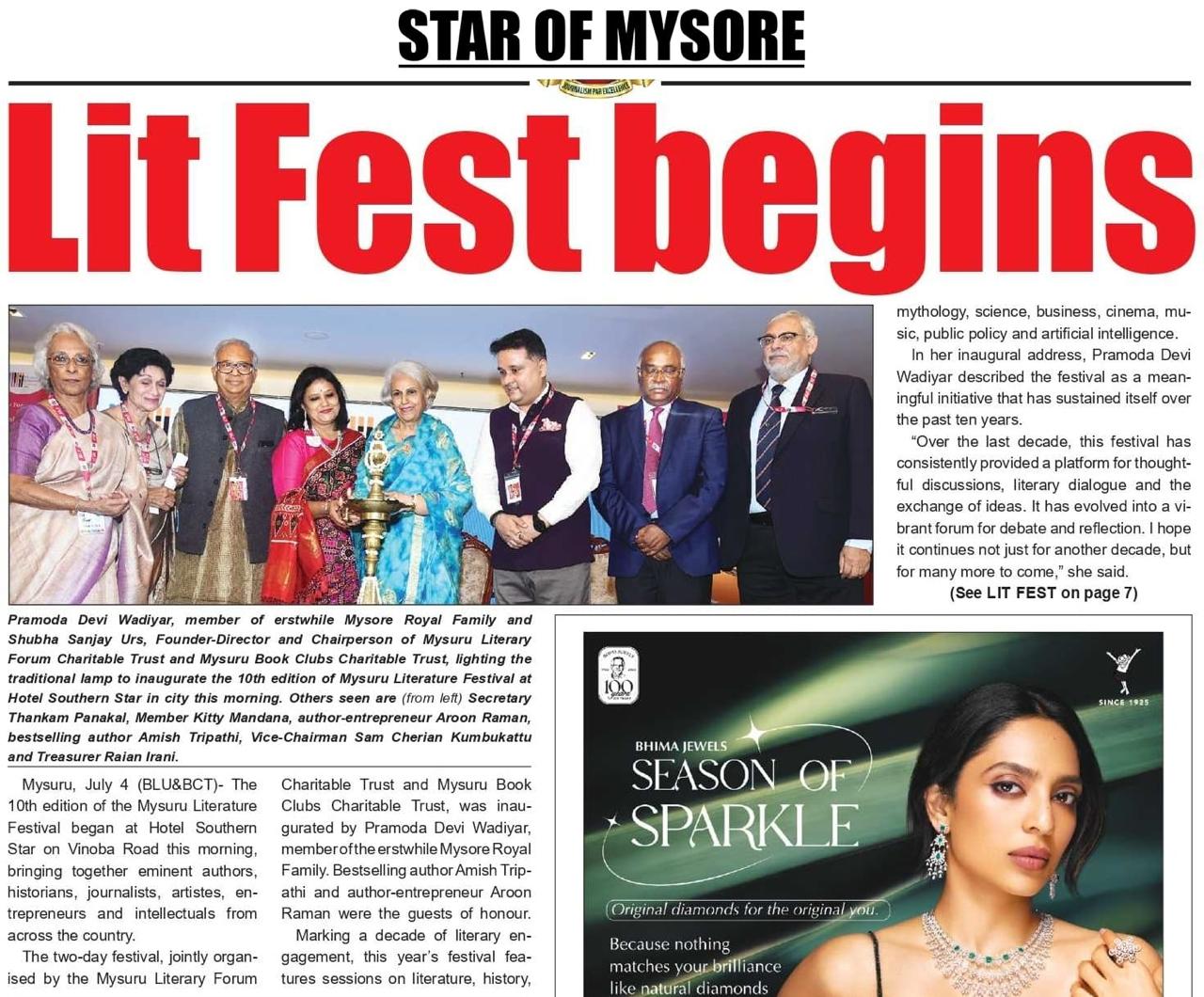 Mysuru Book Clubs in the news
