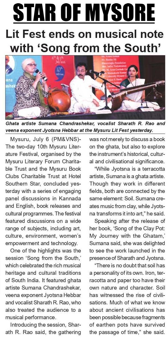 Mysuru Book Clubs in the news