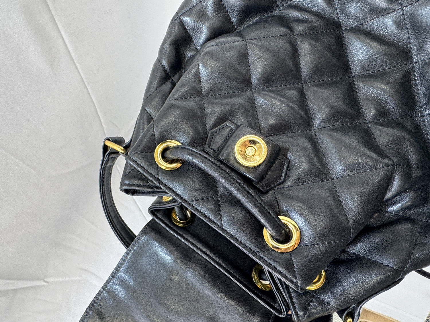 SONIA RYKIEL レザー　キルティング　ウエストバッグ　ボディ　ブラック tifana_1-240002168175
