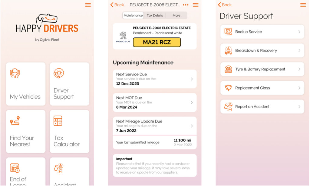 Happy Drivers has had a facelift with branding to match Ogilvie Fleet's new website 