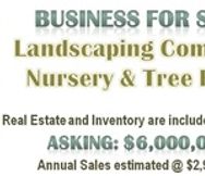 Landscaping, Nursery, & Tree Farm For Sale