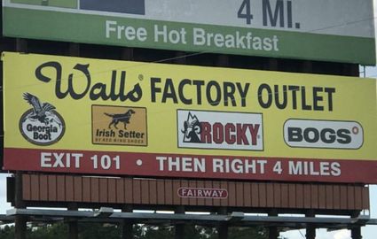 Walls Factory Outlet Store For Sale, $368,000