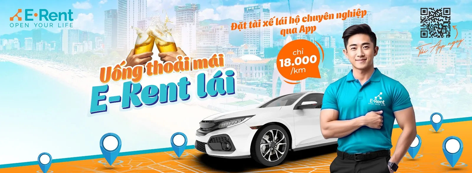 E-Rent — đặt tài xế lái hộ qua ứng dụng — ảnh tham khảo 3