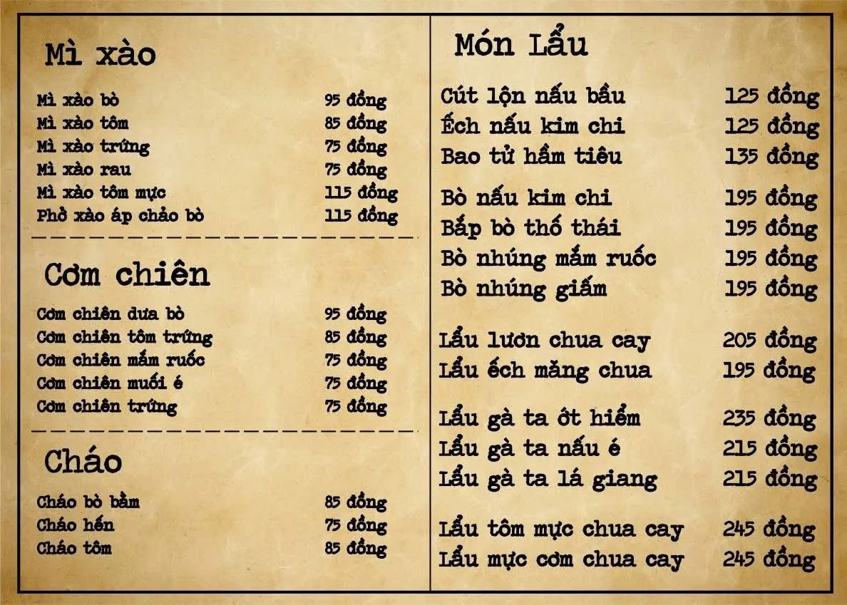 Quán Nhậu Hồi Xưa — ảnh tham khảo 2