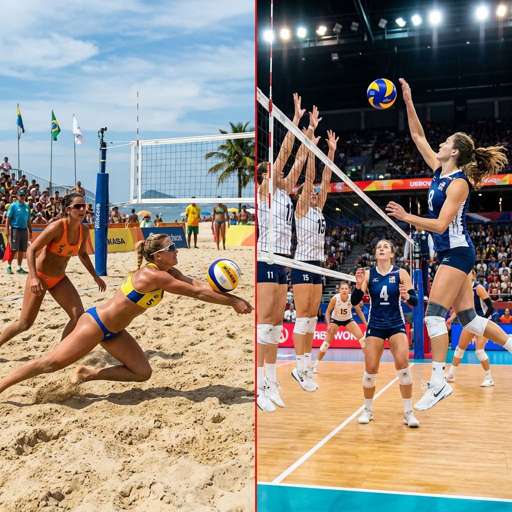 Beach Volleyball vs Indoor Volleyball: Key Differences You Need to Know!
