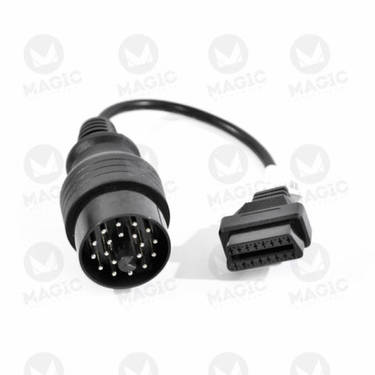 Connection cable: OBD female to BMW round diag socket