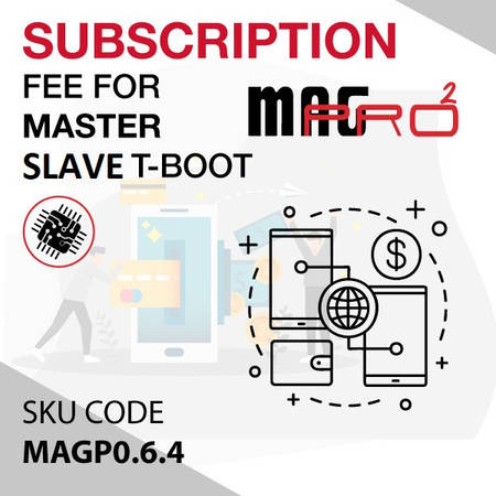 Subscription Fee for a MAGPro2 T-BOOT MASTER/SLAVE account – 12 month renewal