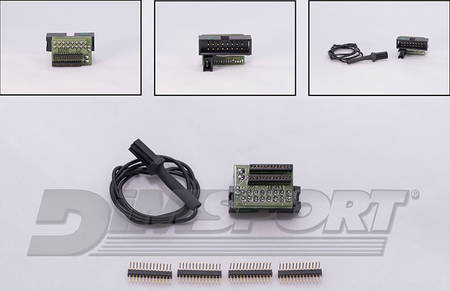 适用于天合汽车 MPC5554的带15个焊接条的New Trasdata 沃尔沃卡车 JTAG 焊接适配器 用于连接ECU板。