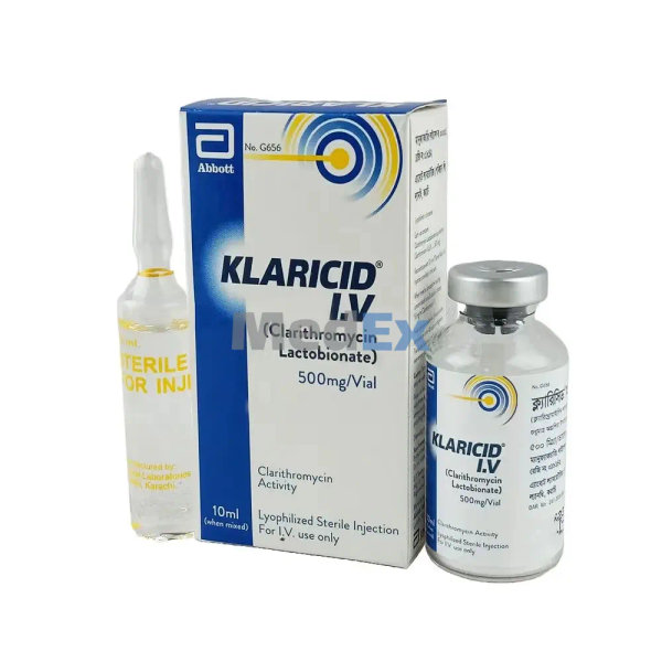 Klaricid 500 mg/vial Packaging
