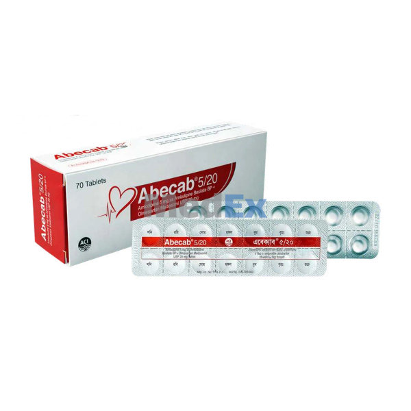 Abecab 5 mg+20 mg Packaging